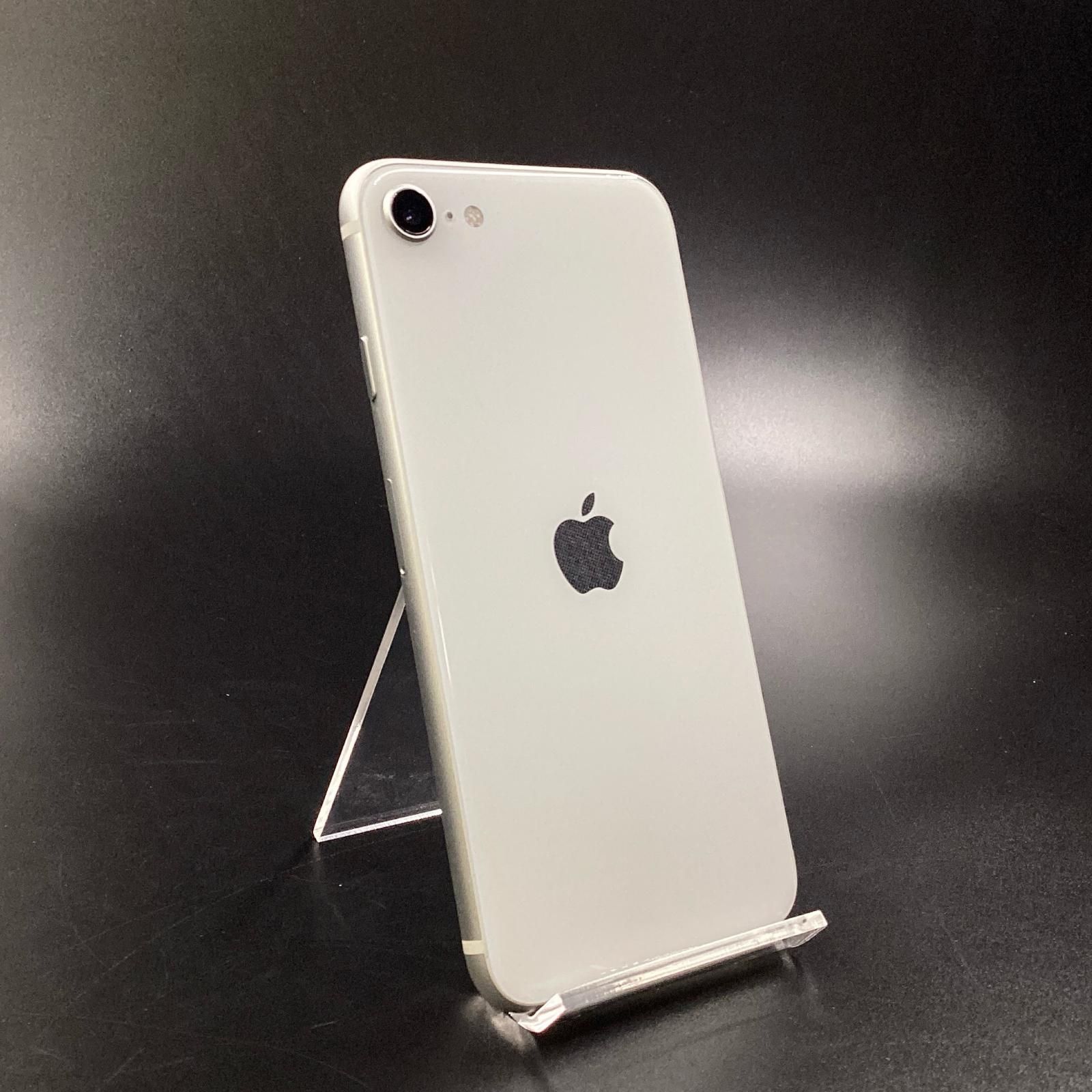 【全額返金保証】【最速発送】Apple iPhone SE（第2世代） 64GB ホワイト au 白ロム 86% 美品 動作確認済
