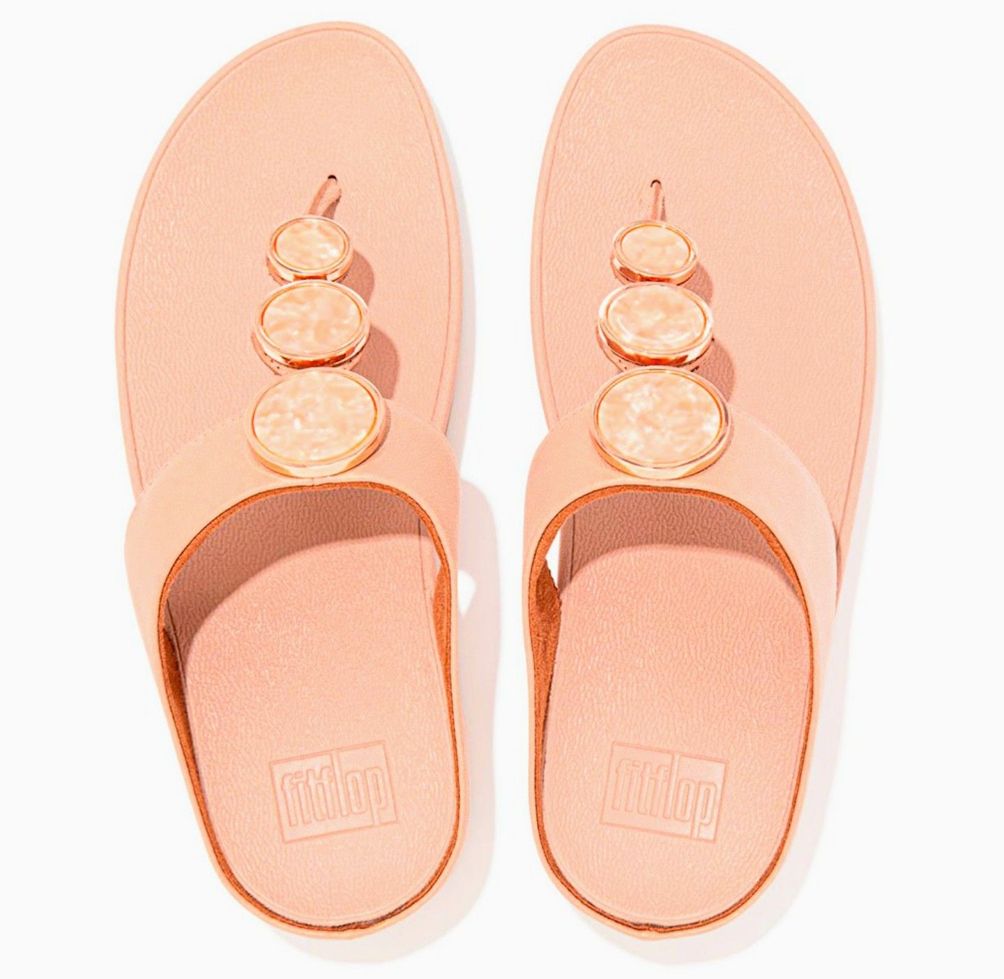 レディースサンダル☆23.5cm☆fitflop☆可愛い☆アクセサリー付サンダル-