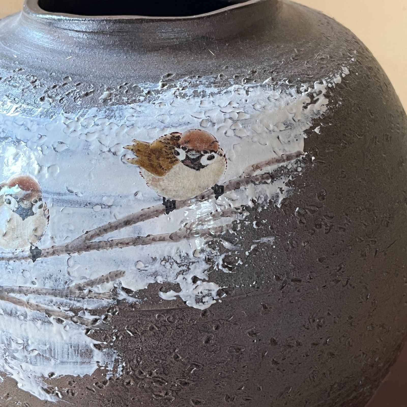 自宅保管品美品　中村陶志人　外志人氏作【九谷焼】伝統工芸 陶志窯 花瓶 花器 imgrc0095299724.jpg