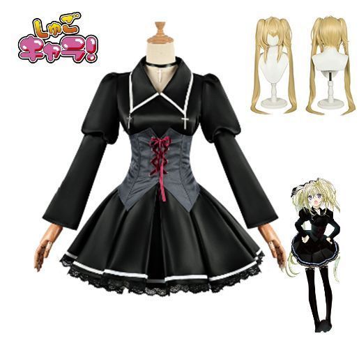 ウイッグ付き しゅごキャラ月詠歌唄 つきよみうたう コスプレコスプレ衣装 ホタル 衣装セット 仮装 イベント 大人用 文化祭 コスプレ コスチューム ハロウィン クリスマス 大人 子供 文化祭 変身 ステージ服 cosplay