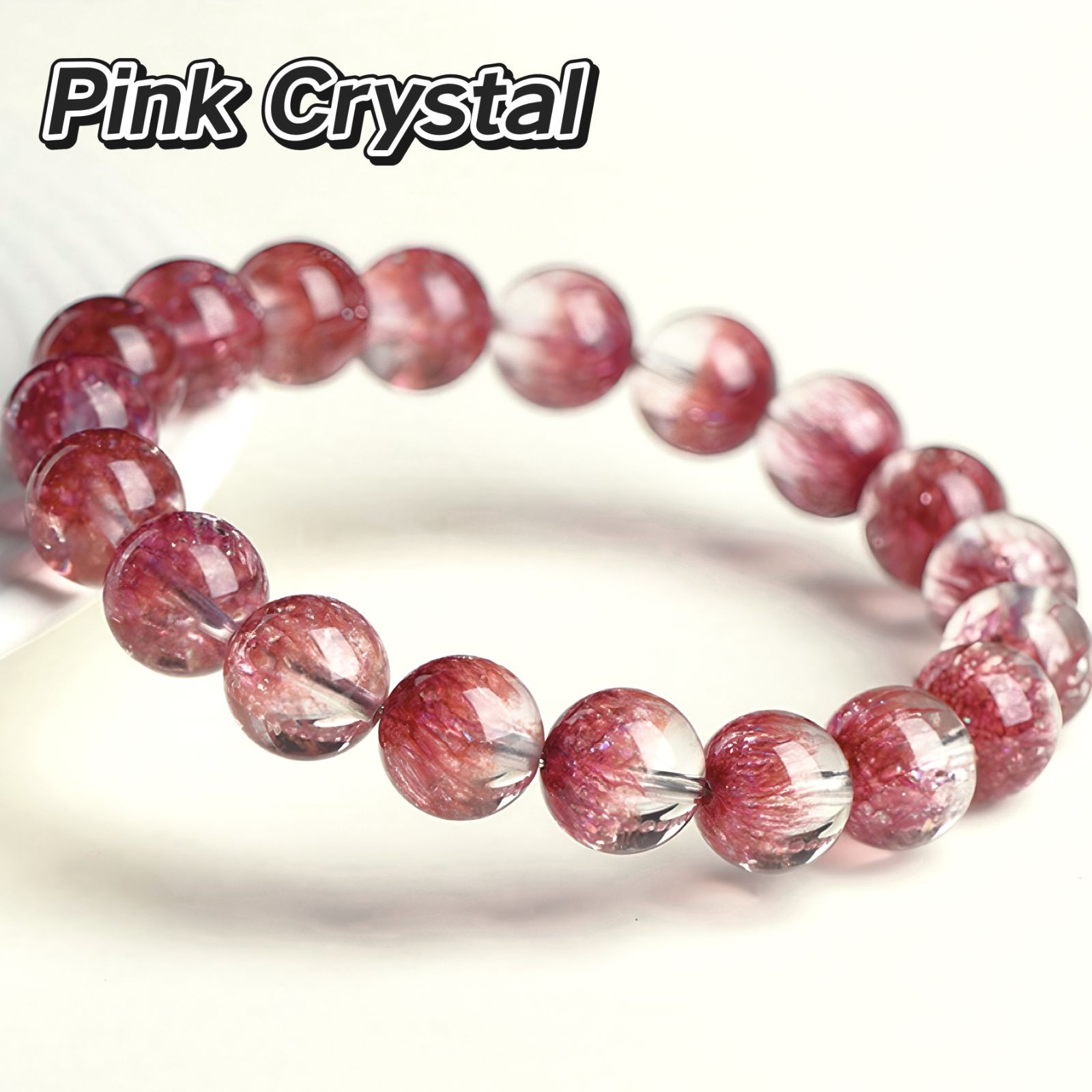 レッドルチルのブレス 天然レッドルチルクォーツブレスレット（8mm） “愛と財運を