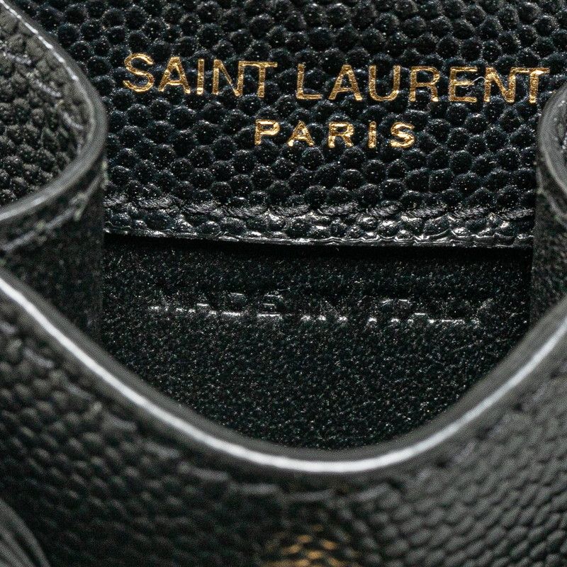 サンローラン YSLロゴ AirPods ケース ブラック ゴールド レザー