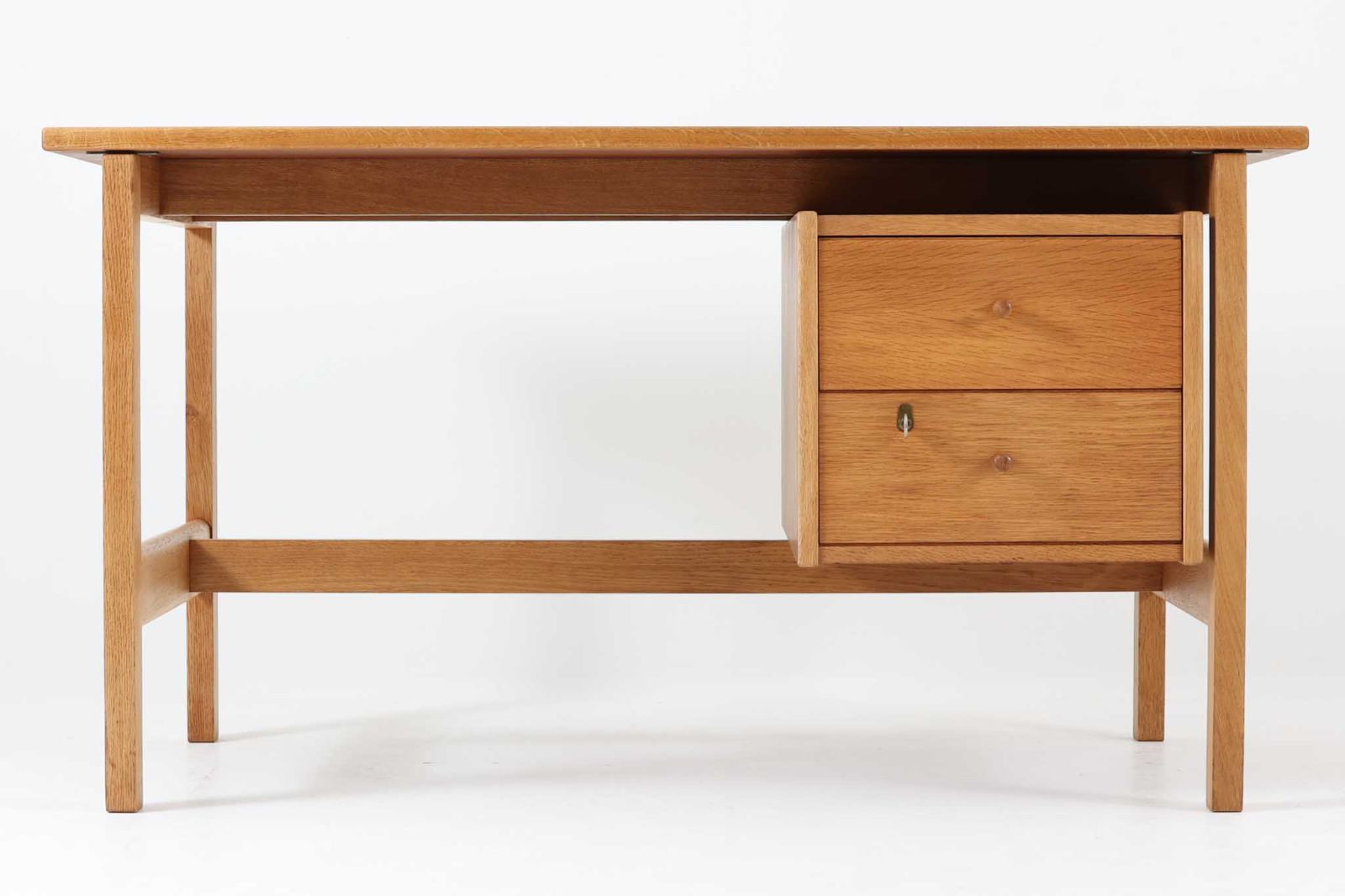 Hans J. Wegner(ハンス・J・ウェグナー) 片袖デスク/机 オーク材