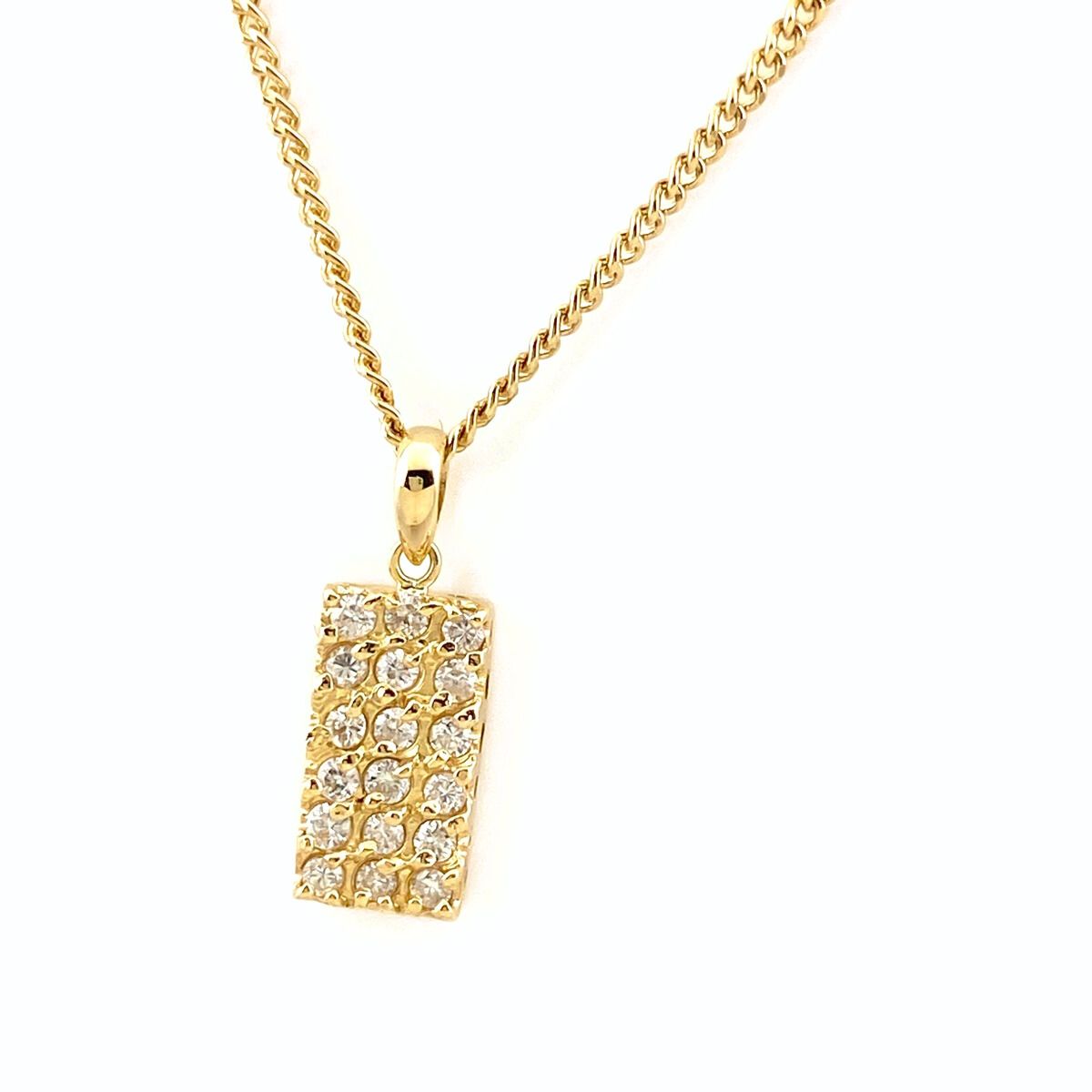 サザンクロス メレダイヤ デザインネックレス K18 【中古