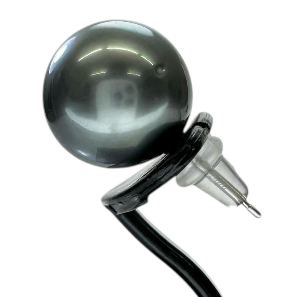 黒蝶真珠 ネックレス pt900ピアス 約8.0-11.0mm 380 黒蝶真珠ネックレス【大きさ8-11mm・長さ43.5cm】＜167-3