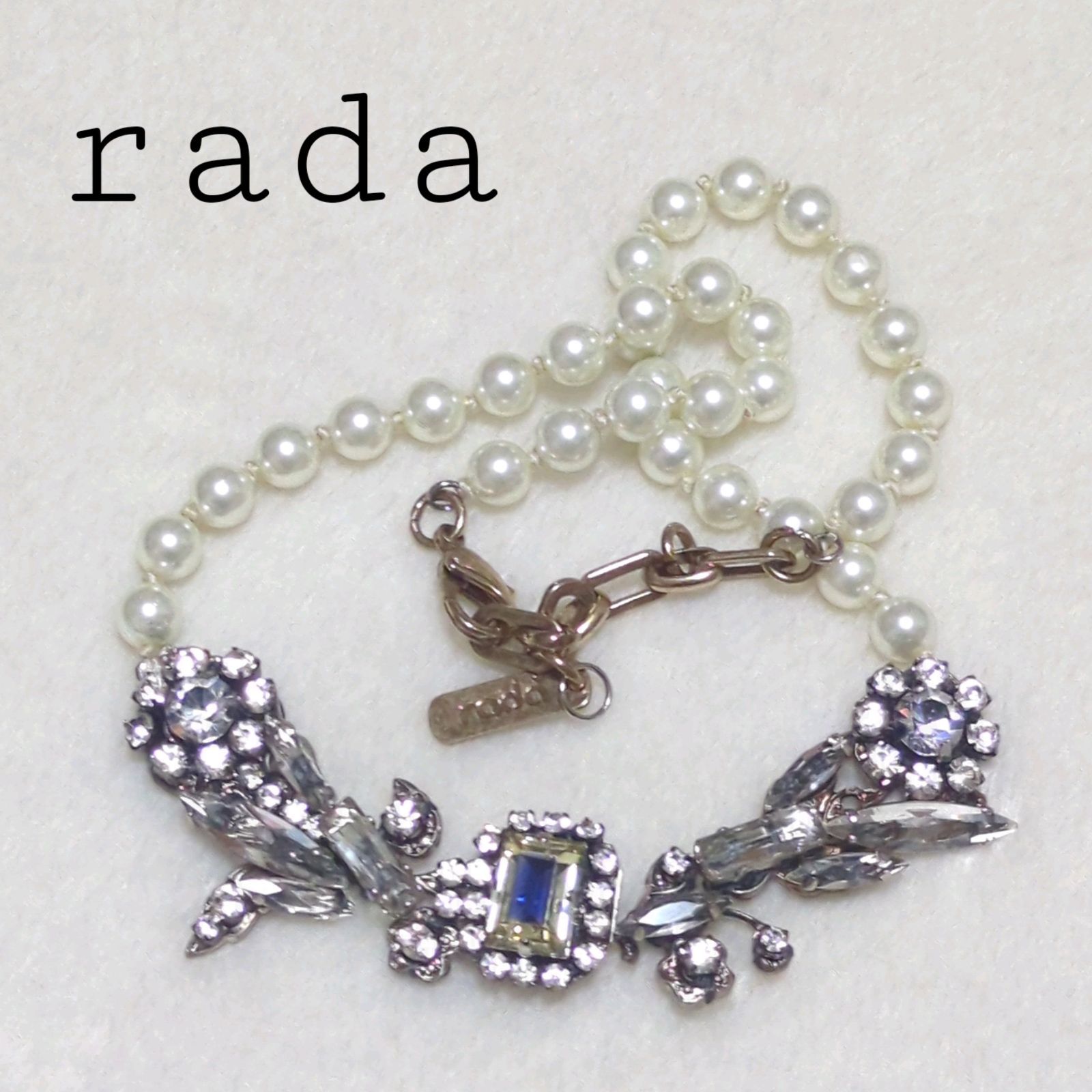 rada パールビジューネックレス イタリア製 パーティーアクセサリー 