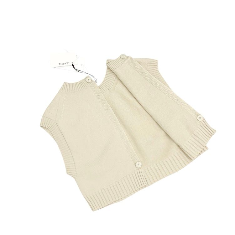 未使用品 AURALEE オーラリー DRY COTTON KNIT VEST ドライ