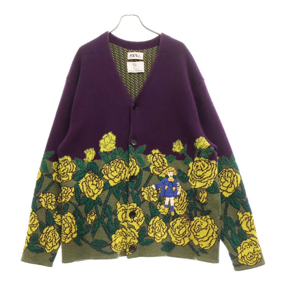 KIDILL (キディル) 22AW ×rurumu Knit Cardigan Rose Garden