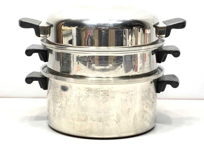 無水鍋 ステンレス 多層鍋 シチュー鍋 5.6L