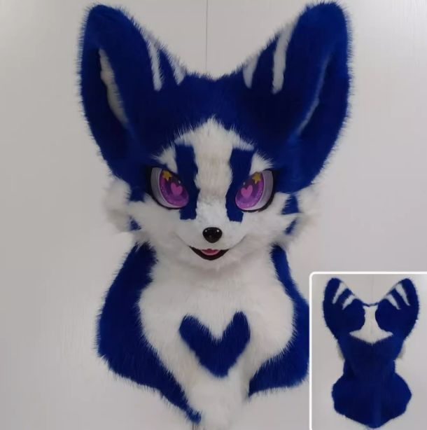着ぐるみヘッド 犬 短毛タイプ NO.17 最 猫 全頭ヘッド ケモノ マスク ファースーツ ぬいぐるみ コスプレ コスチューム kigurumi