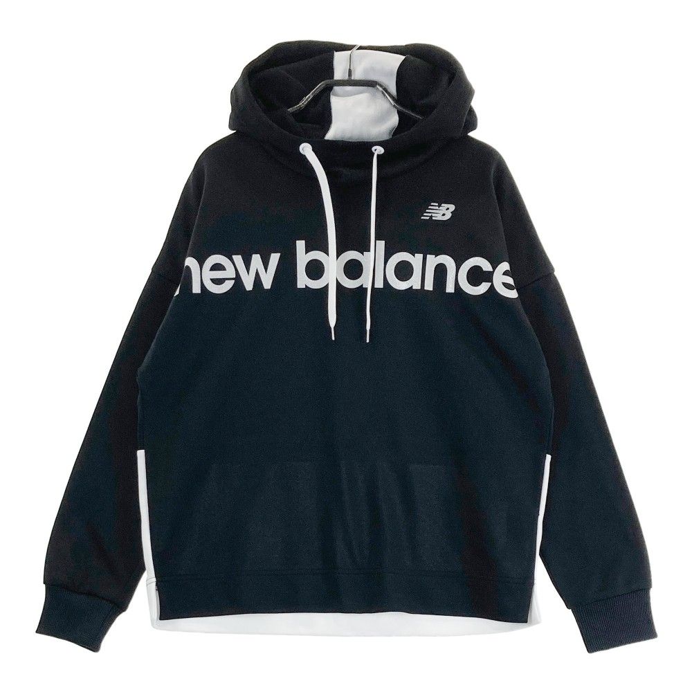 サイズ 2 NEW BALANCE GOLF ニューバランス 2025年モデル ロゴプリントパーカー ブラック系 240101451994 ゴルフウェア レディース ストスト