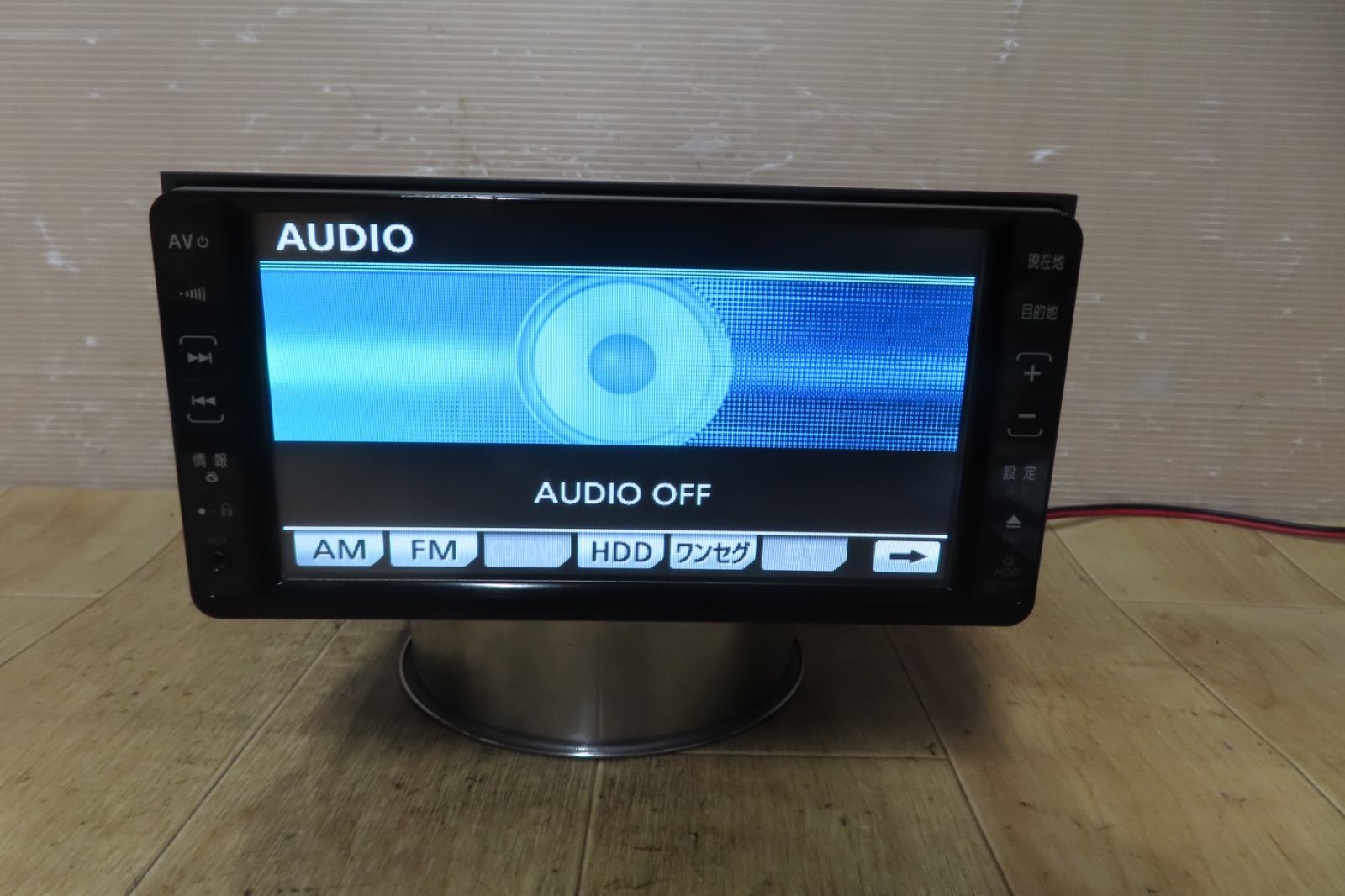 動作保証付A341/トヨタ純正　NHDT-W58G　HDDナビ　地図2008年　Bluetooth内蔵　CD DVD再生OK　本体のみ
