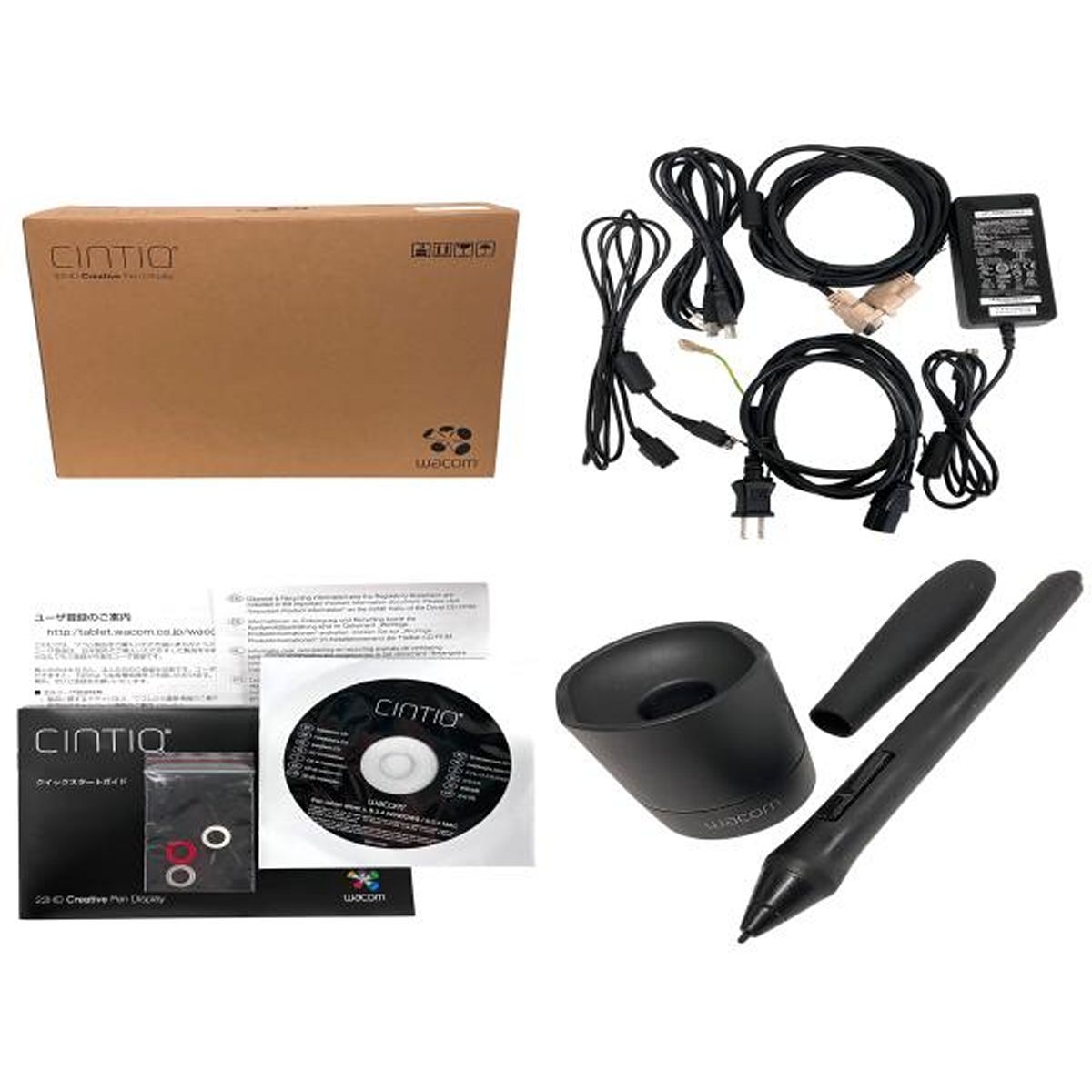 Wacom Cintiq22HD DTK-2200 液晶 ペンタブレット 21.5インチ ペンタブ 2016年製 ワコム PC 周辺 機器 F10492793