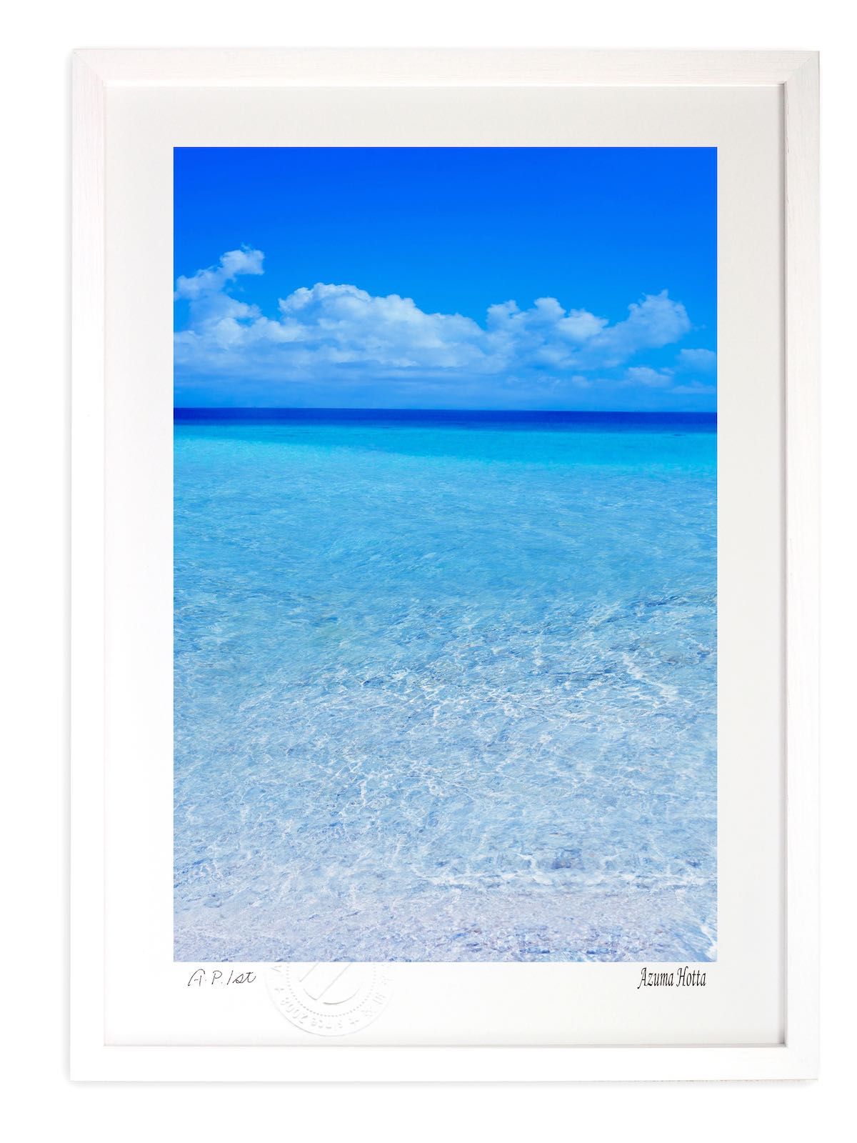 版画 絵画海001|インテリア 額入り 額装込 風景画 油絵 ポスター アート アートパネル リビング 玄関 プレゼント モダン アートフレーム 飾る Mサイズ おしゃれ 壁掛け 絵