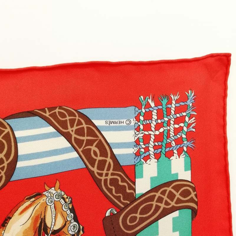 エルメス HERMES カレ90 オンブーの木の下で カウボーイ dans les