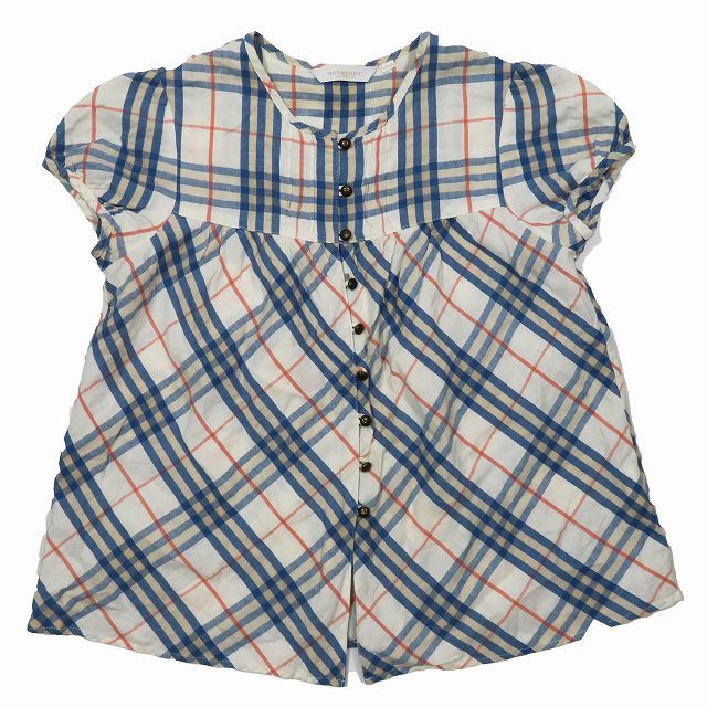BURBERRY BLUE LABEL ノバチェック 半袖シャツ M バーバリーブルー