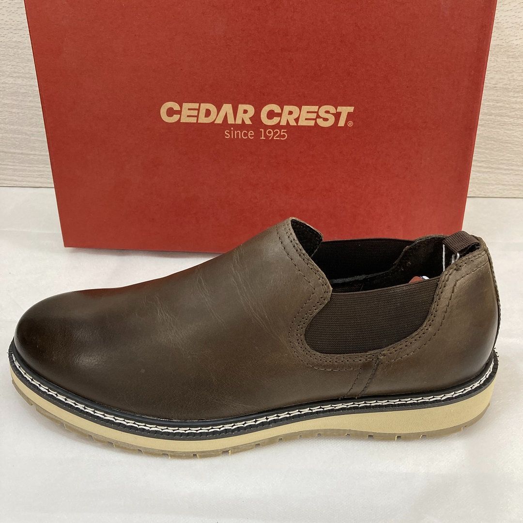 CEDAR CREST セダークレスト 本革カジュアルスリッポン メンズ