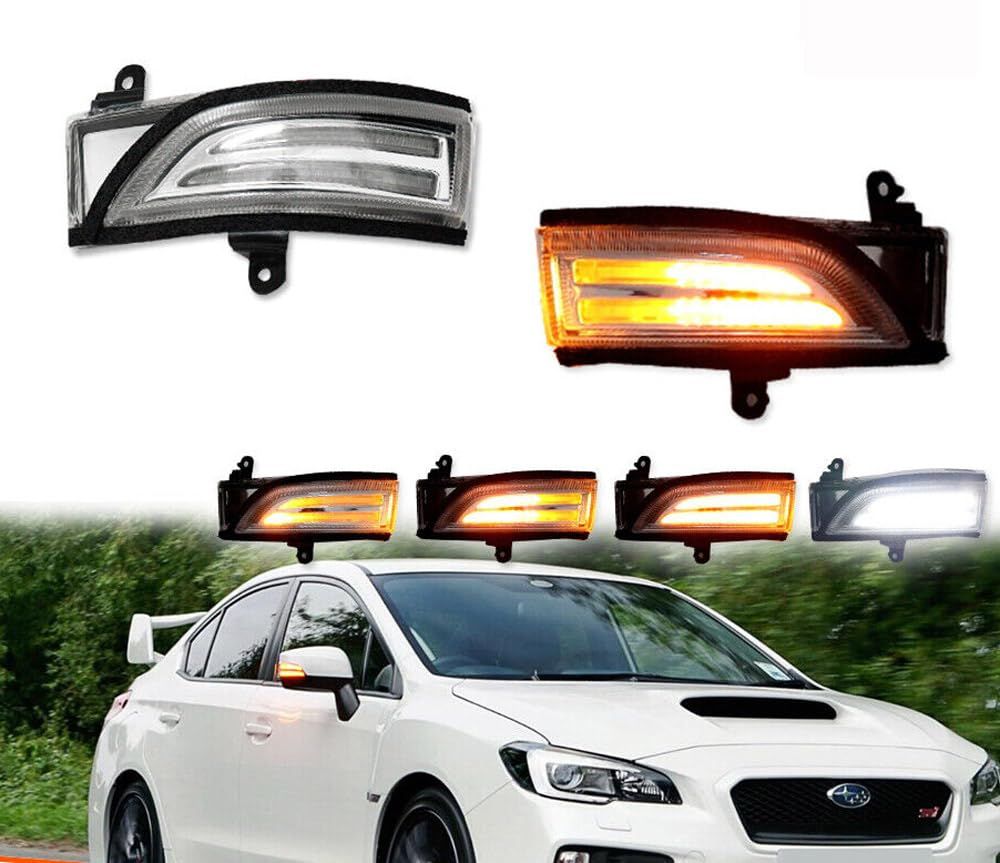 スバル シーケンシャル ウインカー LED 流れる ドアミラー クリアレンズ仕様 フォレスター SJ レヴォーグ VM レガシィ BM BN BS BR インプレッサ GP GJ エクシーガ YA XV WRX S4 WRX STI 車検対応