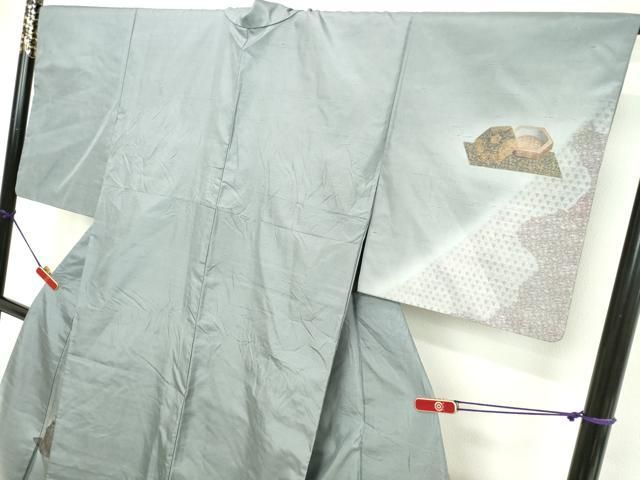 平和屋着物○石川県指定無形文化財 牛首紬 白山工房 手織り 訪問着