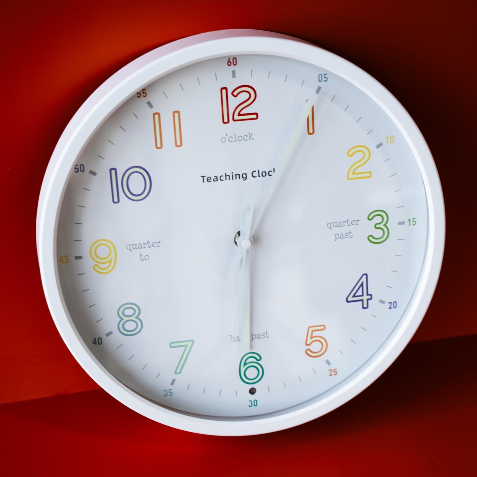 クオーツ掛時計 ホワイト 直径約30cm