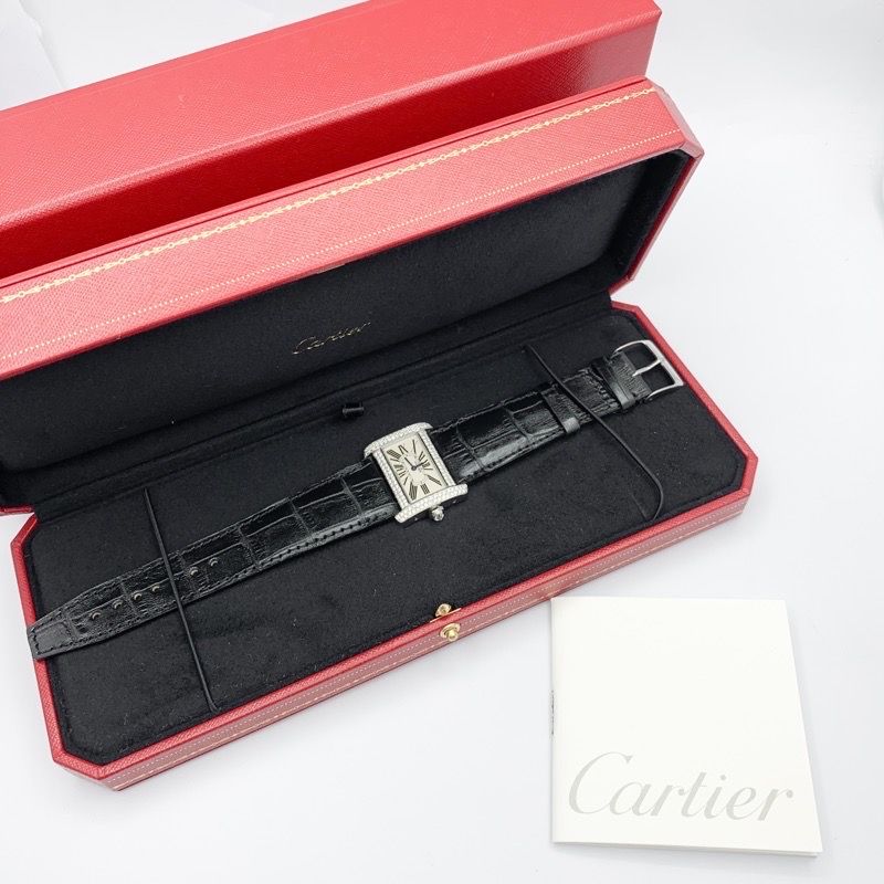 仕上済】カルティエ ミニ タンク ディヴァン SS ダイヤ SS SS  