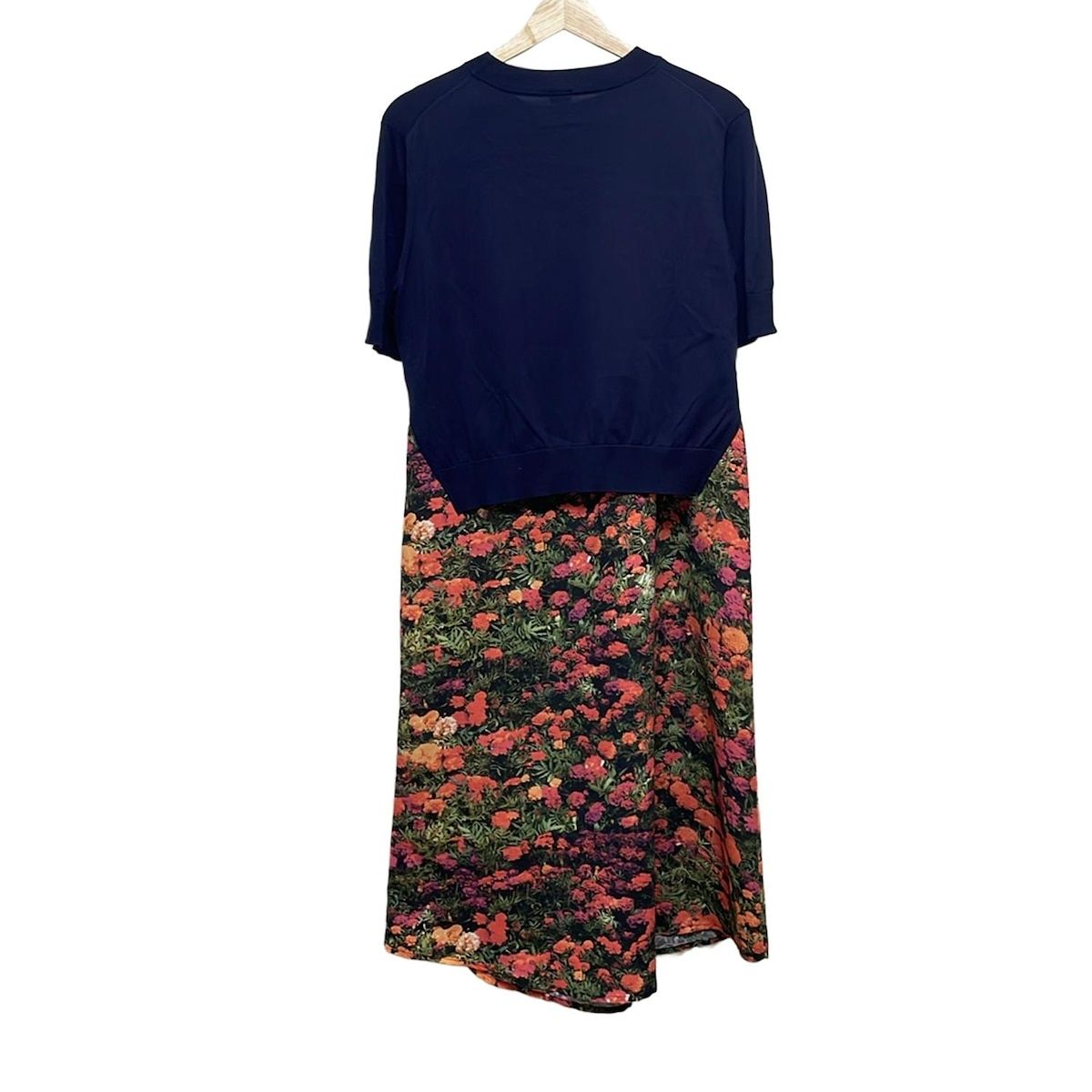 美品 Paul Smith ポールスミス ワンピース ネイビー系 花柄 中古・古着通販】PS Paul Smith (PSポールスミス) フラワー