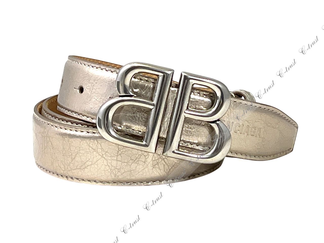 BALENCIAGA バレンシアガ ベルト MONACO BELT BB ロゴ レザー
