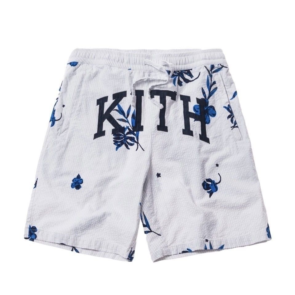 KITH｜キス FLORAL SEERSUCKER TEE シアサッカー フローラル ゲームシャツ ショートパンツ セットアップ