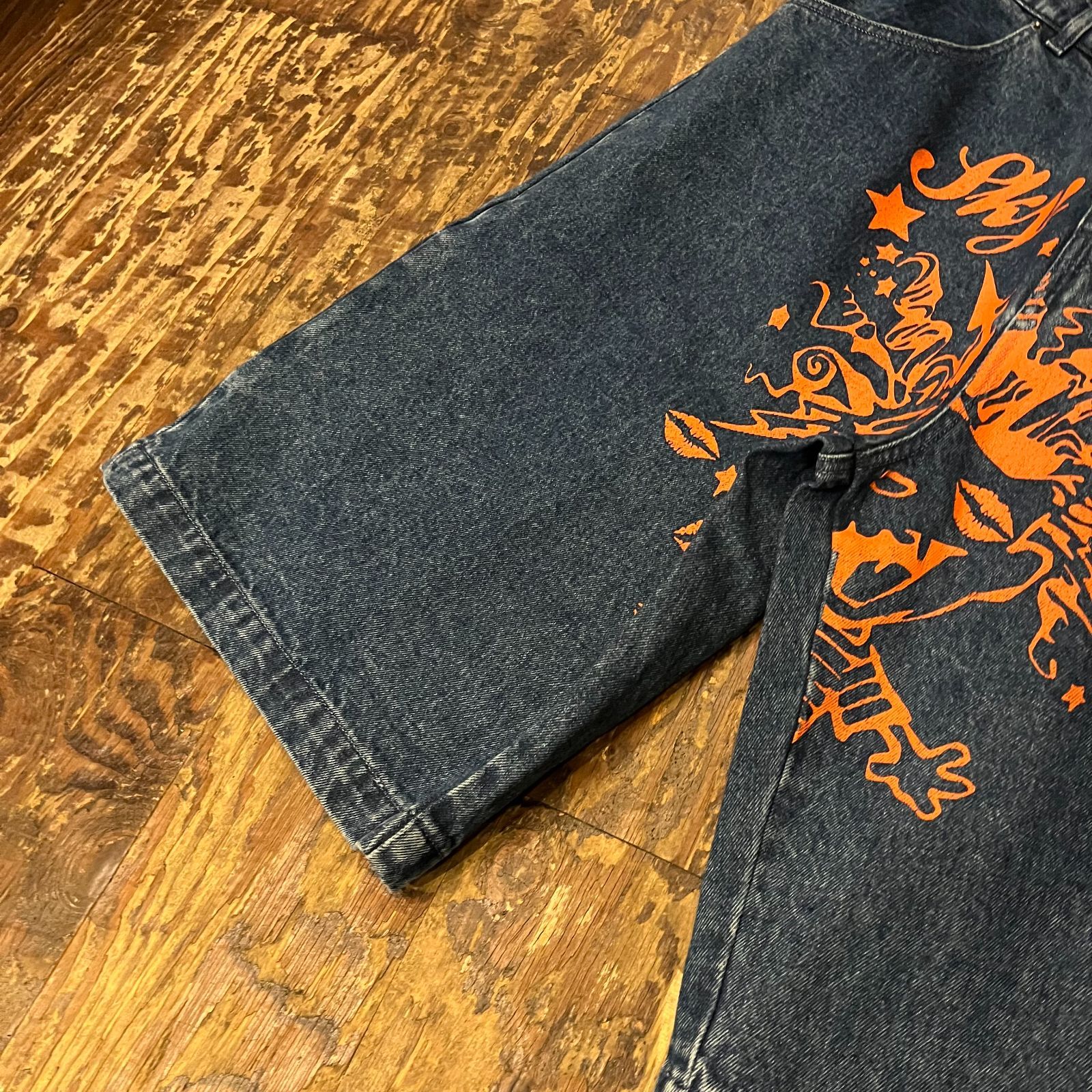 SKY HIGH FARM スカイハイファーム graphic denim shorts SHF06-J001