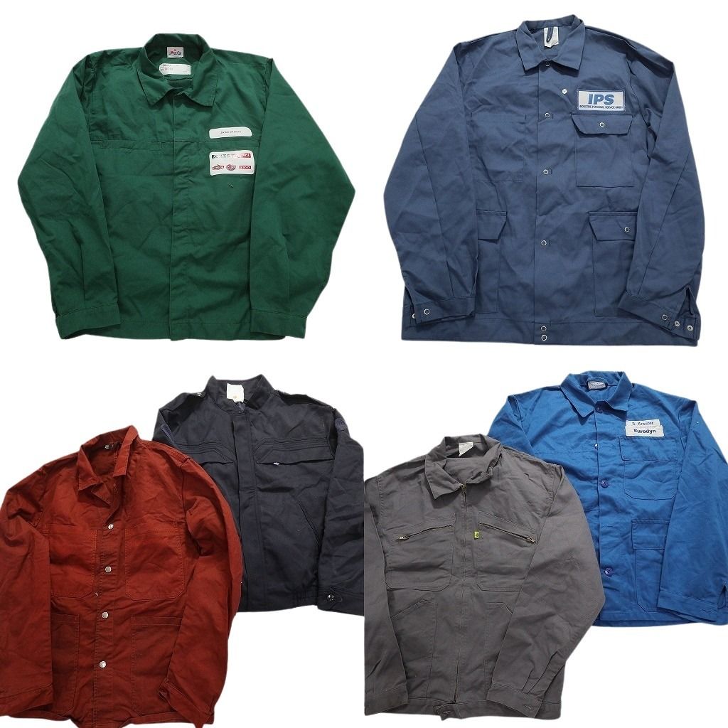 usa ワークジャケット70s 古着卸 まとめ売り ユーロワーク ジャケット 6枚セット (メンズ