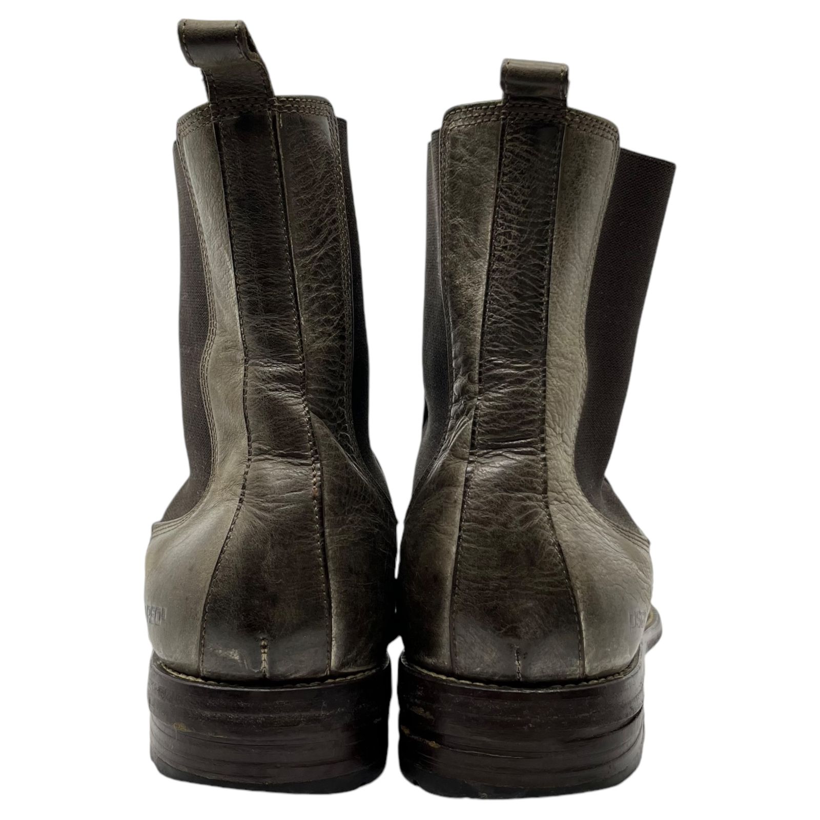 美USDE！DSQUARED2 ブラックサイドゴアブーツ【42】ディースクエアード