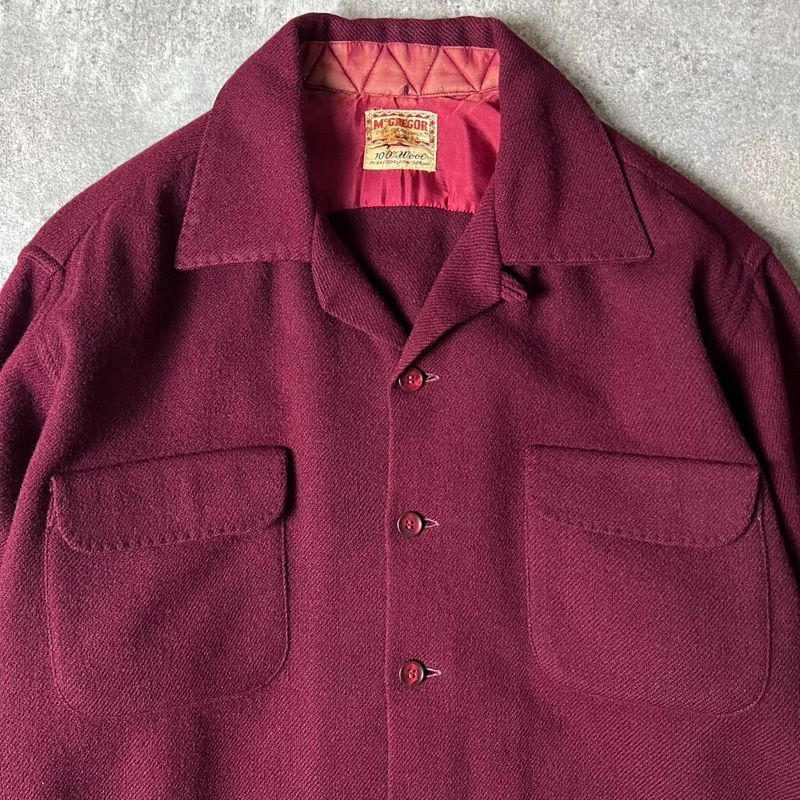 新作入荷，新作入荷，HOT 60s USA製 McGREGOR 無地 ウール 長袖
