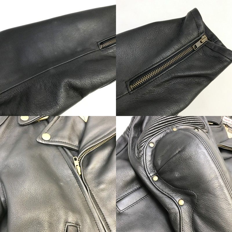 NANKAI ナンカイ レザーダブルライダースジャケット バイクウェア M