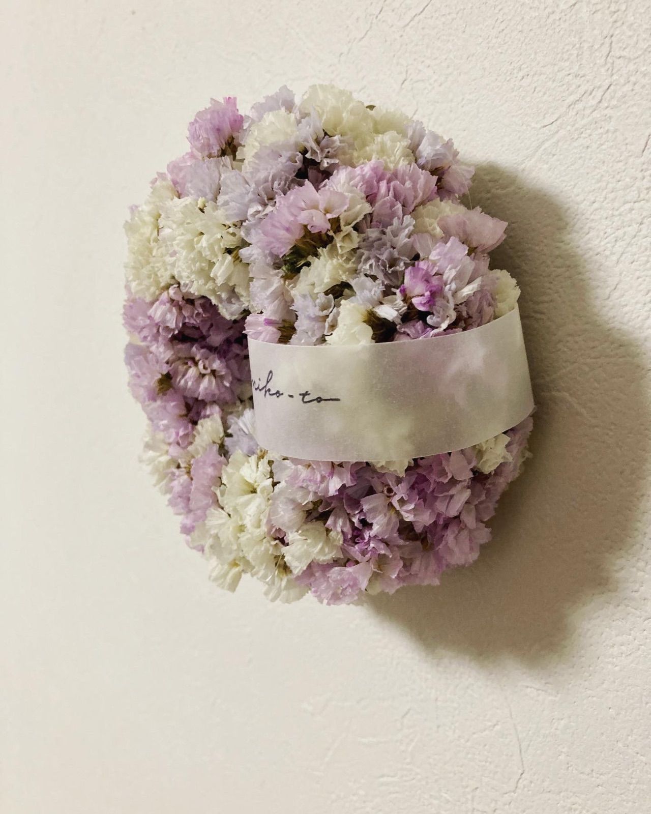 スターチスのリース❁︎ 10.スターチスハーフリース ユーカリと