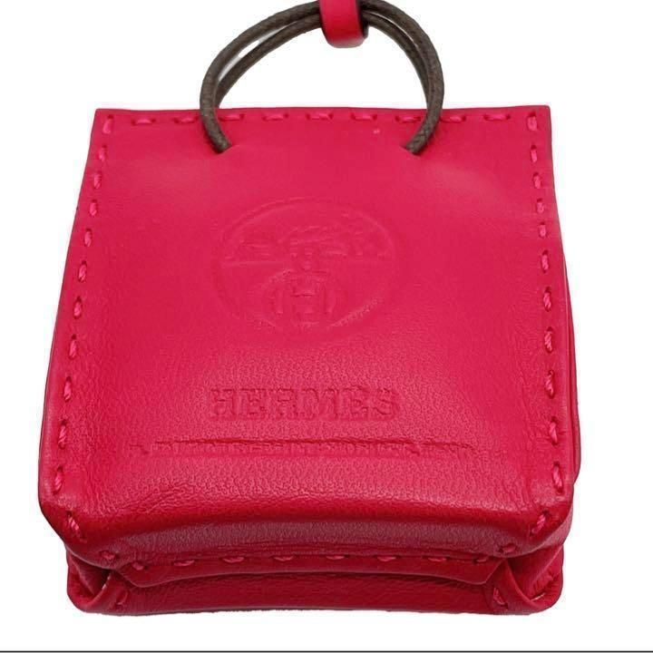 一点物 匿名配送 正規品 HERMES 付属品付き チャーム サックオランジュ