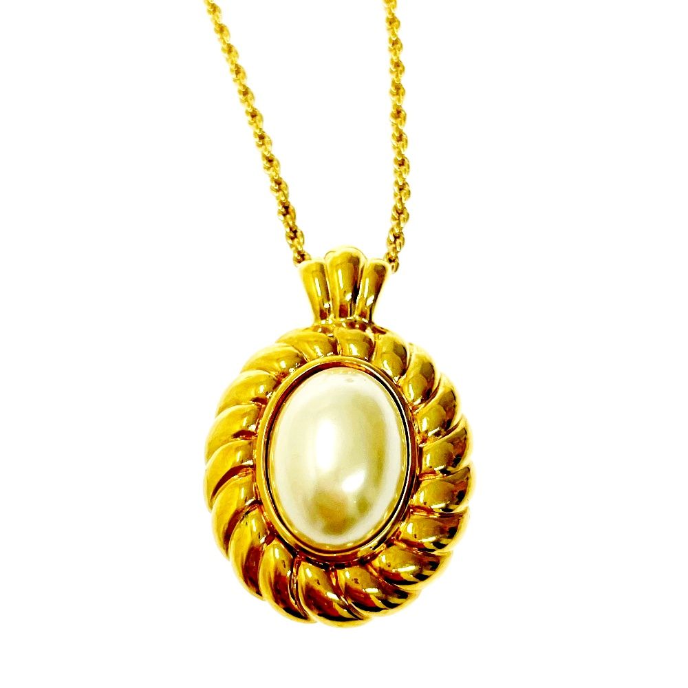 【売れ筋】 中古】Christian Dior フェイク GP クリスチャンディオール ネックレス（トップつき）