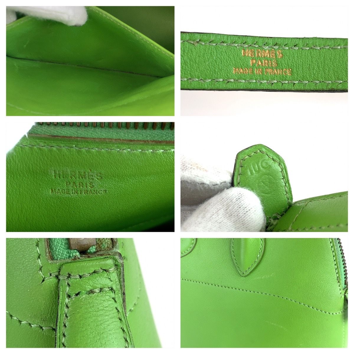HERMES エルメス ボリード27 アップルグリーン 緑 ゴールド金具 ヴォー 