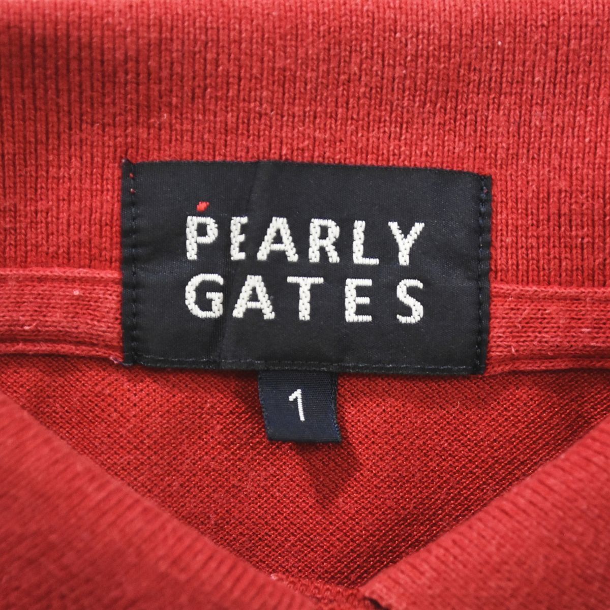 PEARLY GATES - 新品 ♪ PEARY GATES 鹿の子 ボーダー ロゴ ゴルフ 赤 オレンジ PEARLY GATES パーリーゲイツ ポロシャツ ボーダー 刺繍 ゴルフ