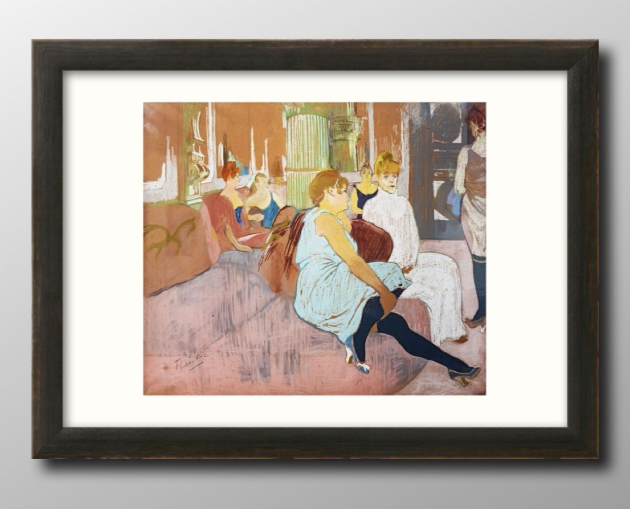 通販生活 ファッション ポスター絵画 B3サイズ ロートレック風