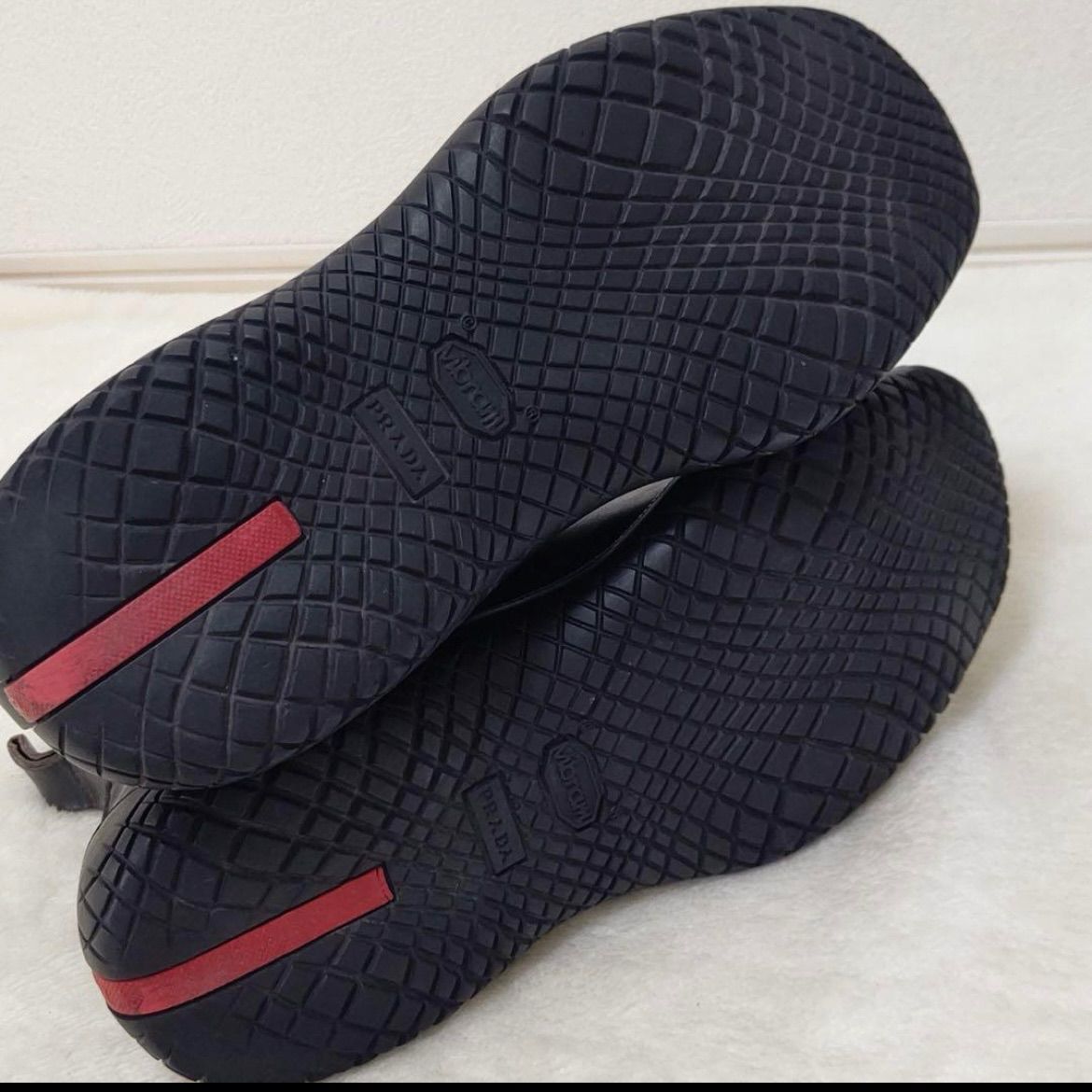 伊製◎高級感【PRADA SPORTSPRADA】プラダ スポーツ 革靴 レザー