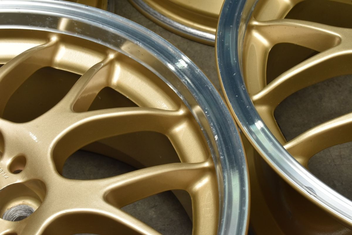 鍛造】BBS RG714 17in 7.5J +48 100 GLD 4本 インプレッサ レガシィ 