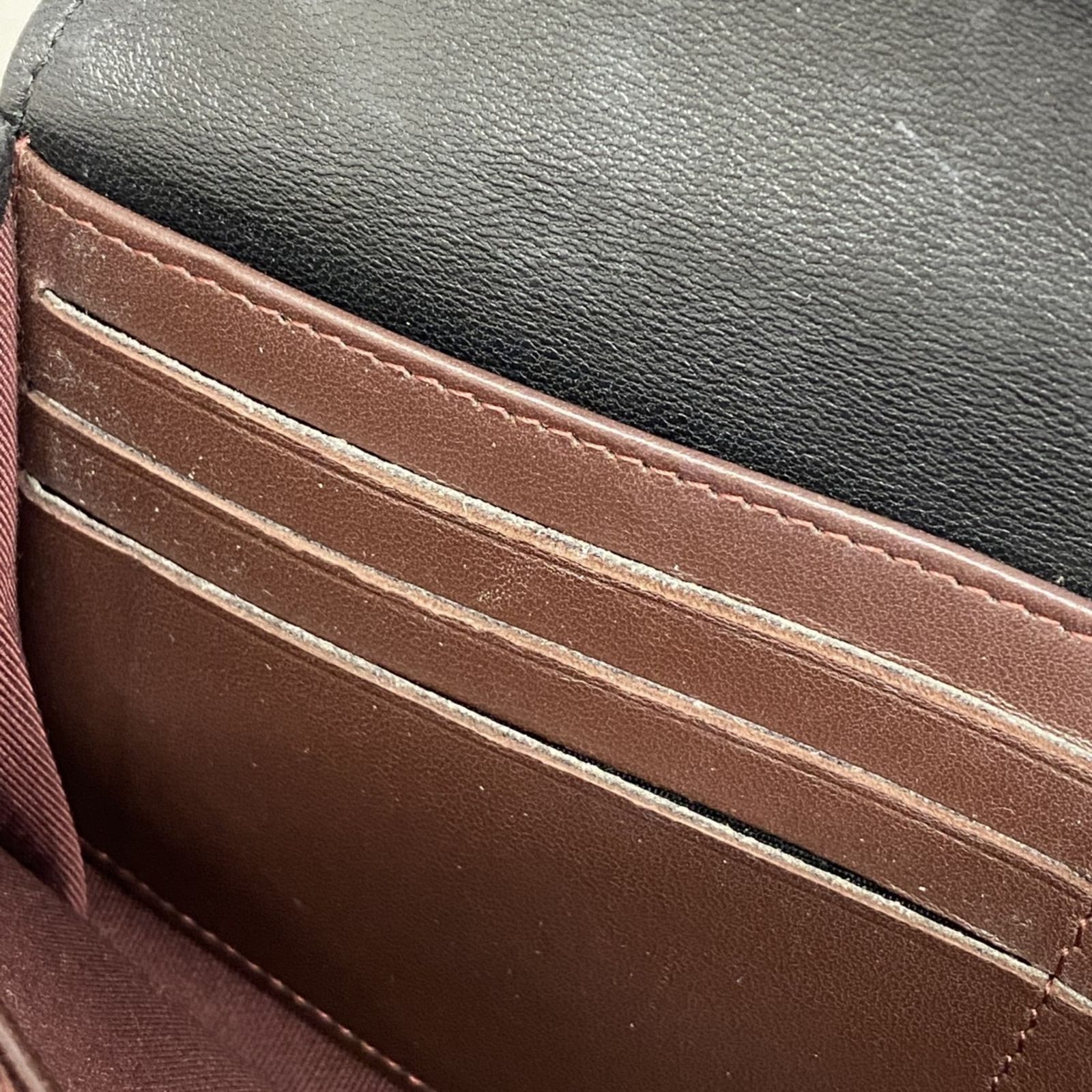 美品　シャネル　ラムスキン　マトラッセ　長財布　ブラック　ブラウン シャネル(Chanel) シャネル 長財布 マトラッセ ラムスキン