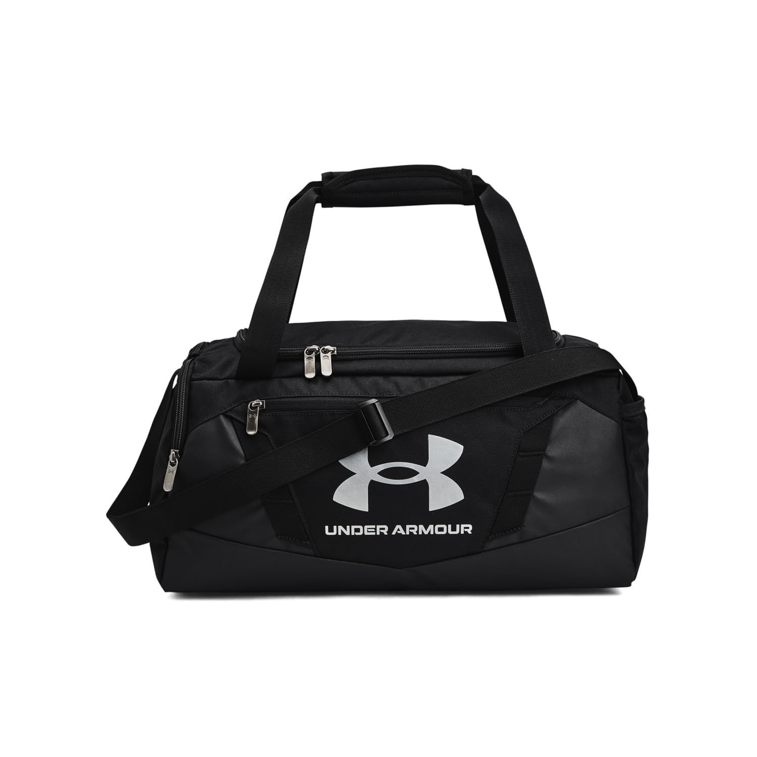 【在庫処分】Undeniable UA 5.0 Duffle XS トレーニングバッグ Black Black [アンダーアーマー] Metallic Silver