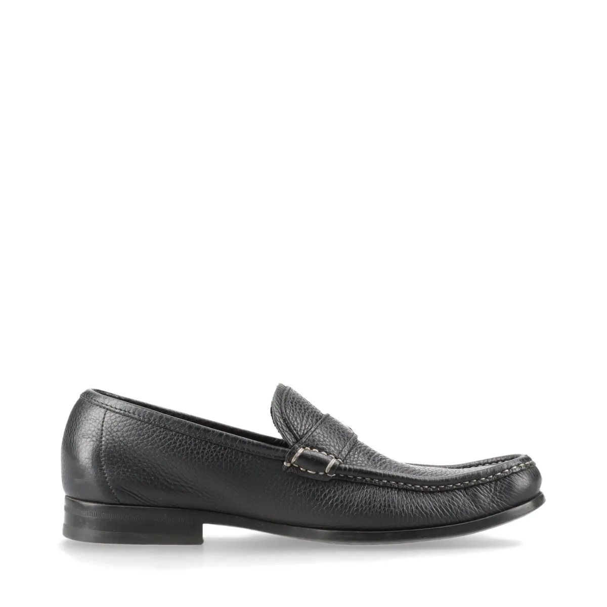 Salvatore Ferragamo 黒 レザー ローファー FERRAGAMO フェラガモ 靴 メンズ ビット ローファー ガンチーニ