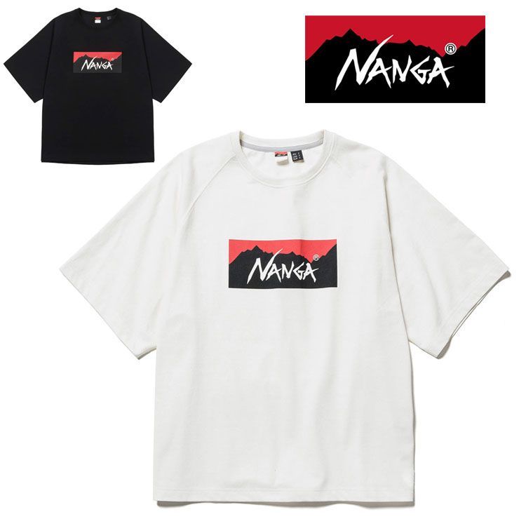 ナンガ NANGA tシャツ ワンサイズ メンズ 大きいサイズ レディース 半袖 NANGA エコハイブリッド ボックスロゴ ルーズフィットティー NW2311-1G209 新品 未使用