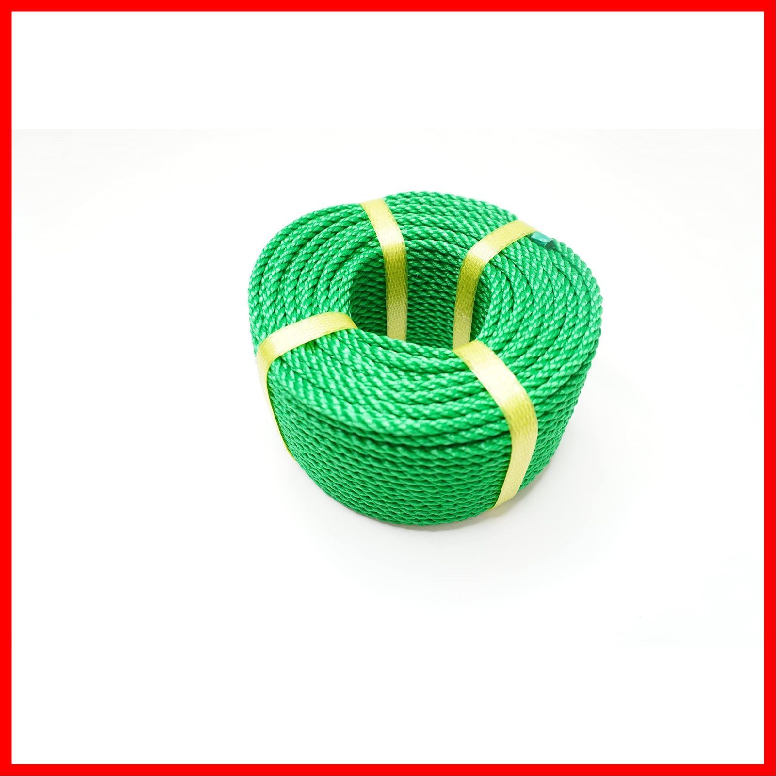 Rope 近江屋ロープ Ohmiya PEロープ 4mm×55ｍ 緑