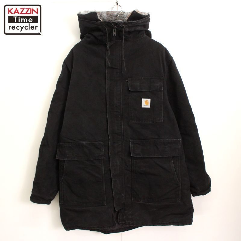 90s USA製 vintage Carhartt シべリアンパーカー ダック ジャケット メンズ 表記XLサイズ