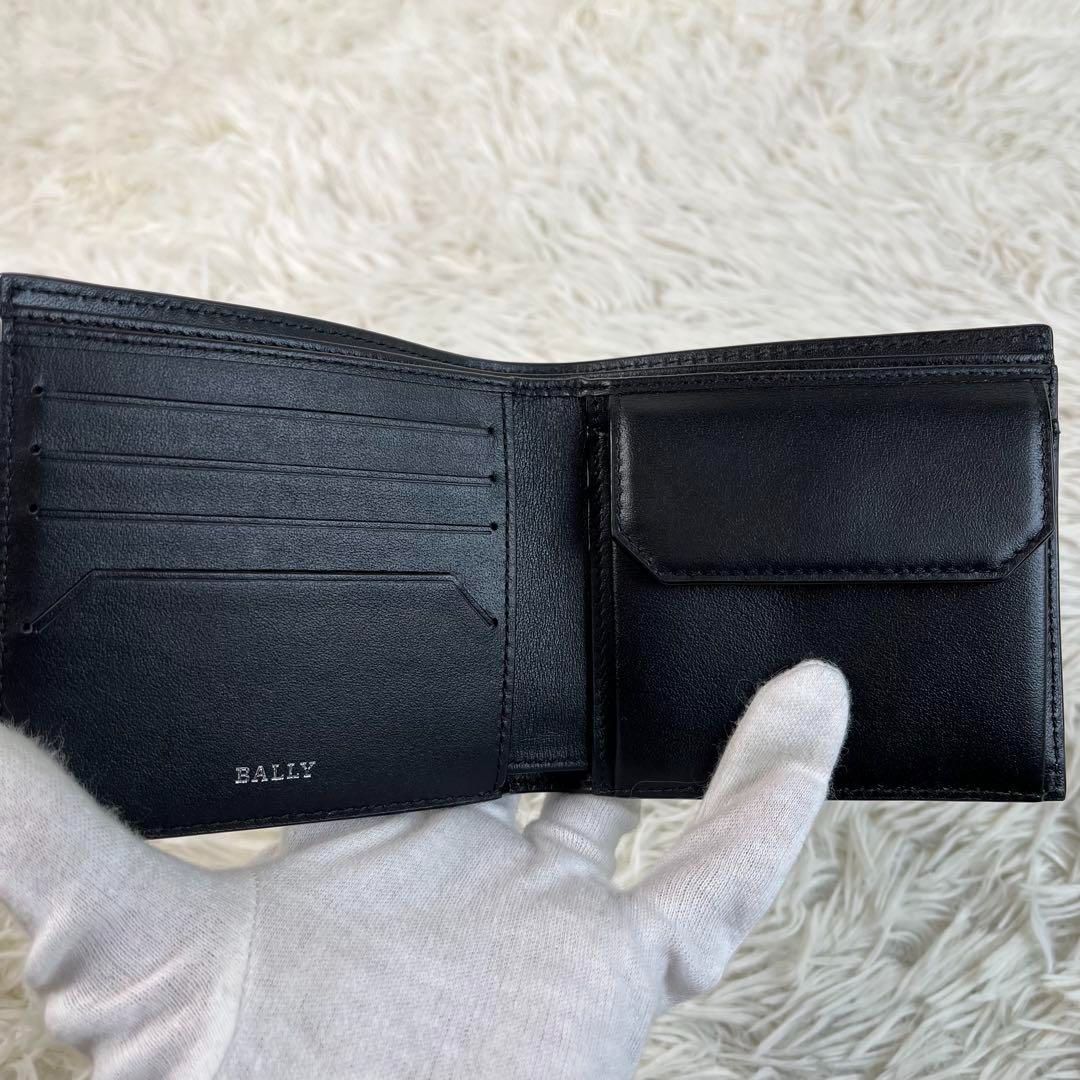 新品未使用 BALLY ブラック 二つ折り財布 レザー 箱付き - メルカリ