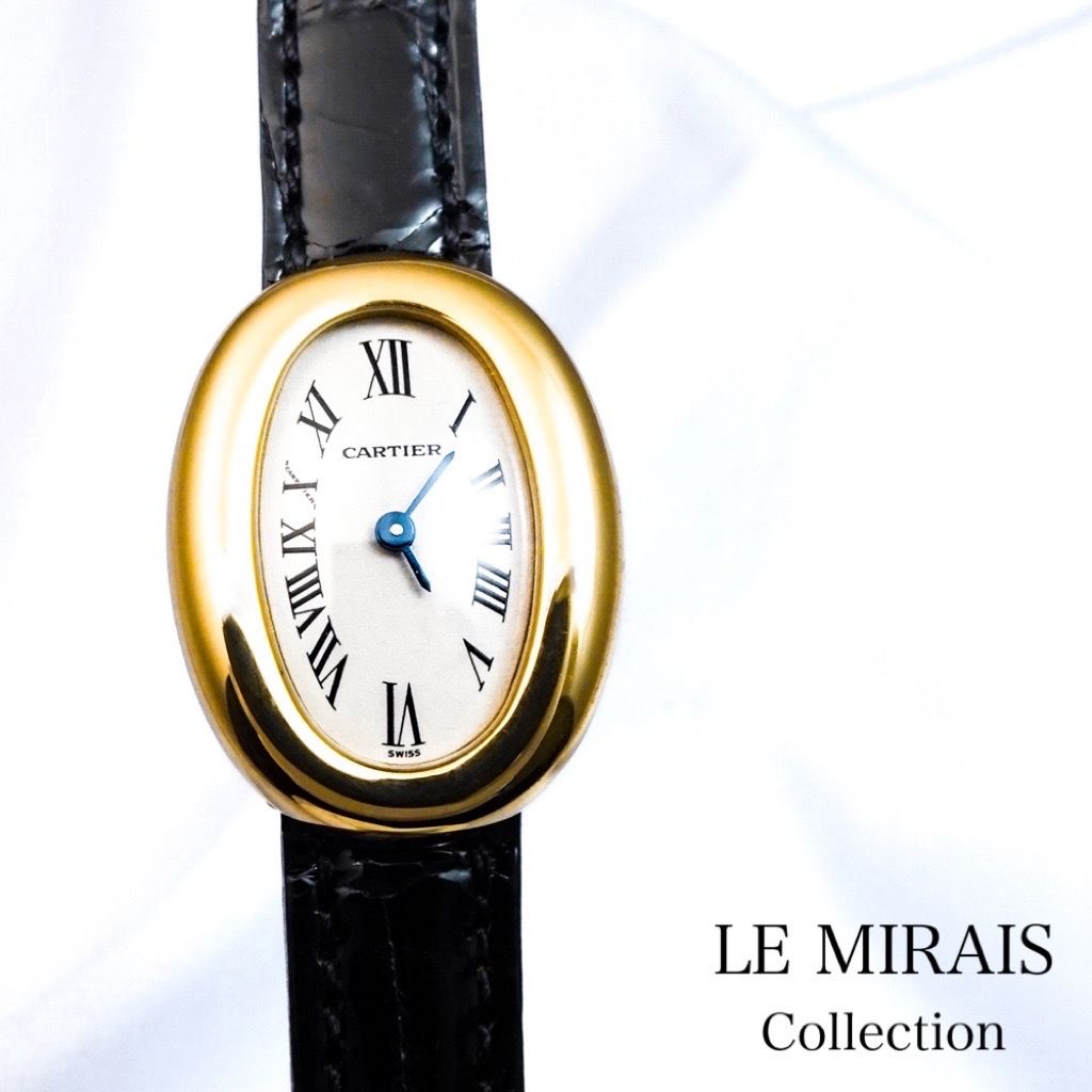 最新の激安 K18 ミニベニュワール 【仕上済】カルティエ Cartier YG 腕時計 レディース 腕時計