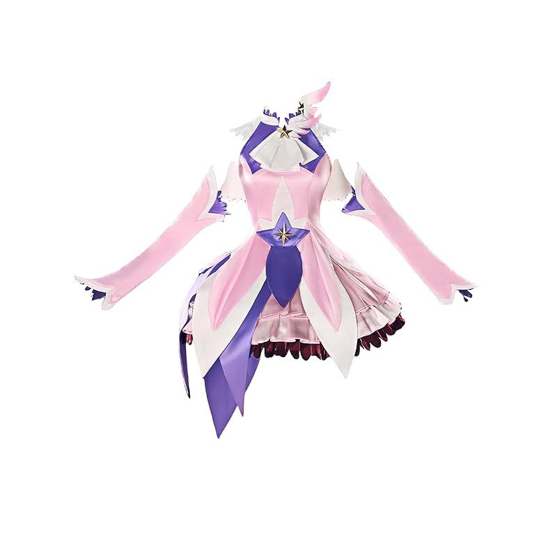 在庫 Miccostumes レディース 大人 アニメ ゲーム かわいい キュート 萌え かっこいい セクシー コスチューム コスプレ コス 袖なし ワンピース ドレス 仮装 変身 変装 衣装セット ピンク S 1